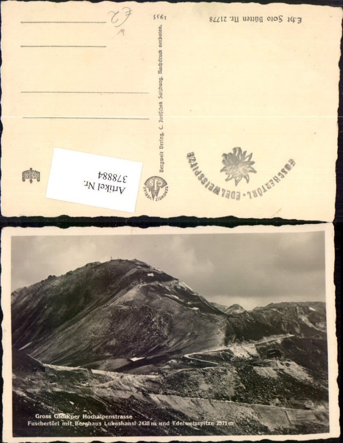 378884,Großglockner Hochalpenstraße b. Heiligenblut Fuschertörl Bergkulisse