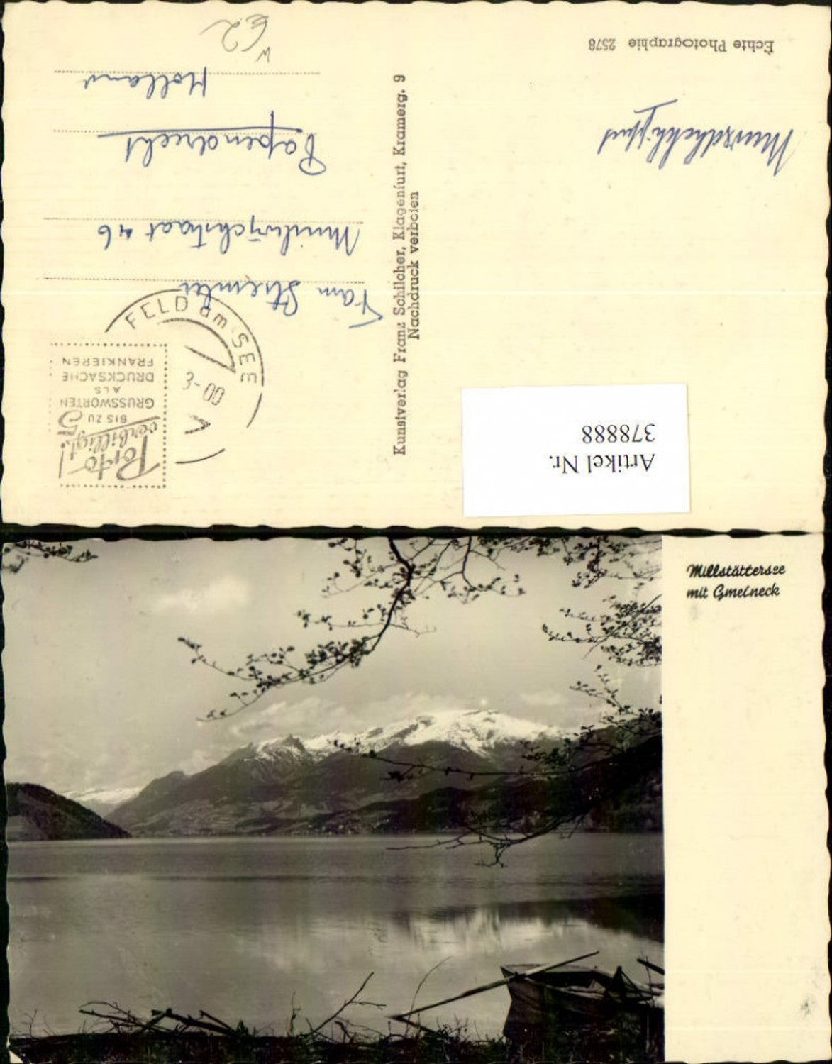 378888,Millstättersee b. Millstatt m. Gemeineck Bergkulisse