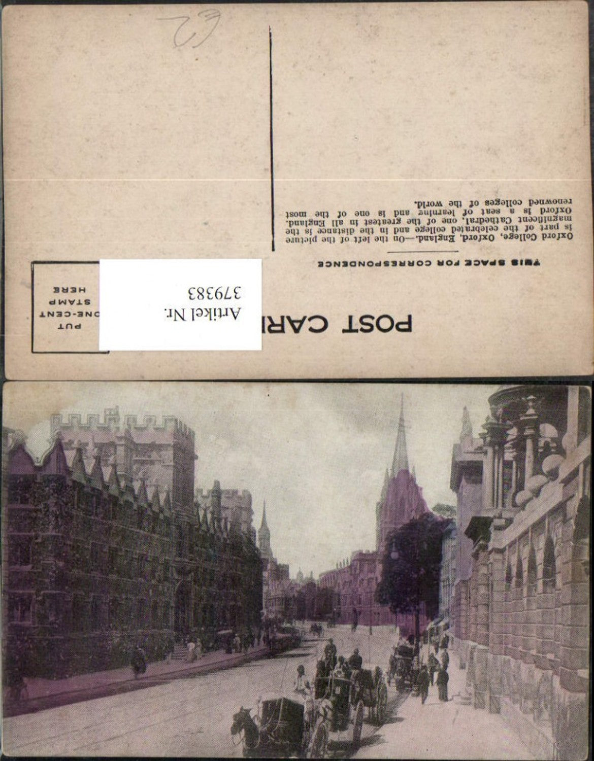 Alte Ansichtskarte – Old Postcard