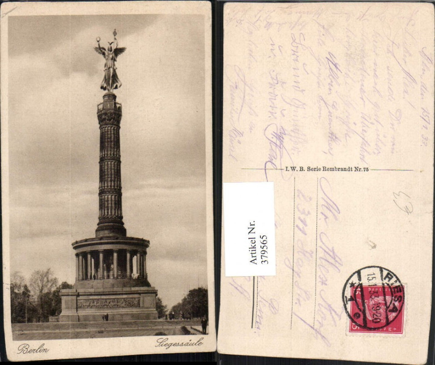 379565,Berlin Siegessäule Säule Statue