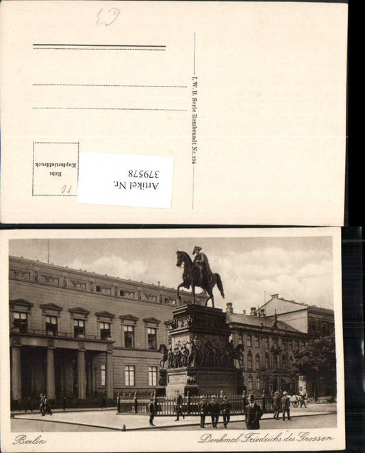 379578,Berlin Denkmal Friedrichs des Großen Statue