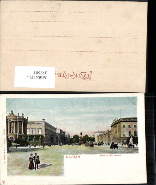 379601,Berlin Blick in die Linden Straßenansicht pub Trenkler & Co 17690