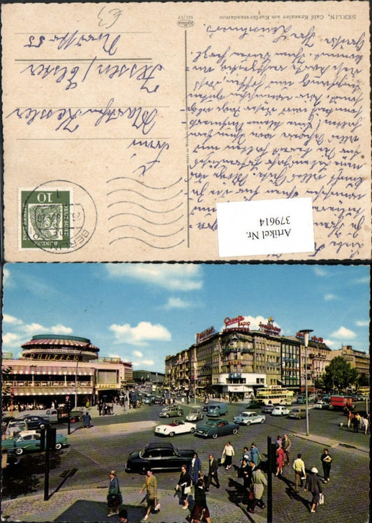 379614,Berlin Kurfürstendamm Cafe Kranzler Straßenansicht