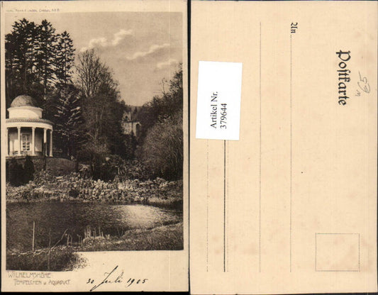 379644,Kassel Wilhelmshöhe Tempelchen Tempel u. Aquaduct Aquädukt