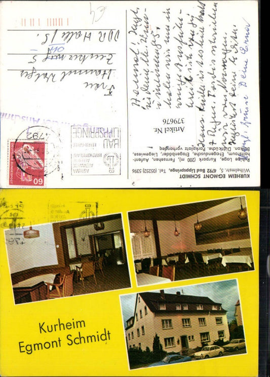 379676,Bad Lippspringe Kurheim Egmont Schmidt Mehrbildkarte