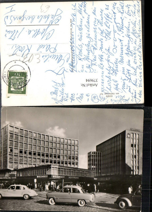 379694,Essen Kettwiger-Tor Allianz Gebäude Wolsdorff Hoffmann Autos