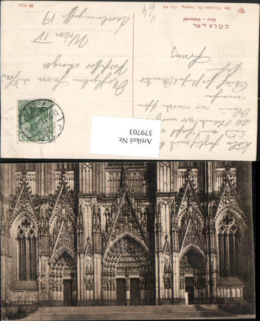 379703,Cöln Köln am Rhein Dom Kirche Westportal Portal pub Trenkler & Co 436