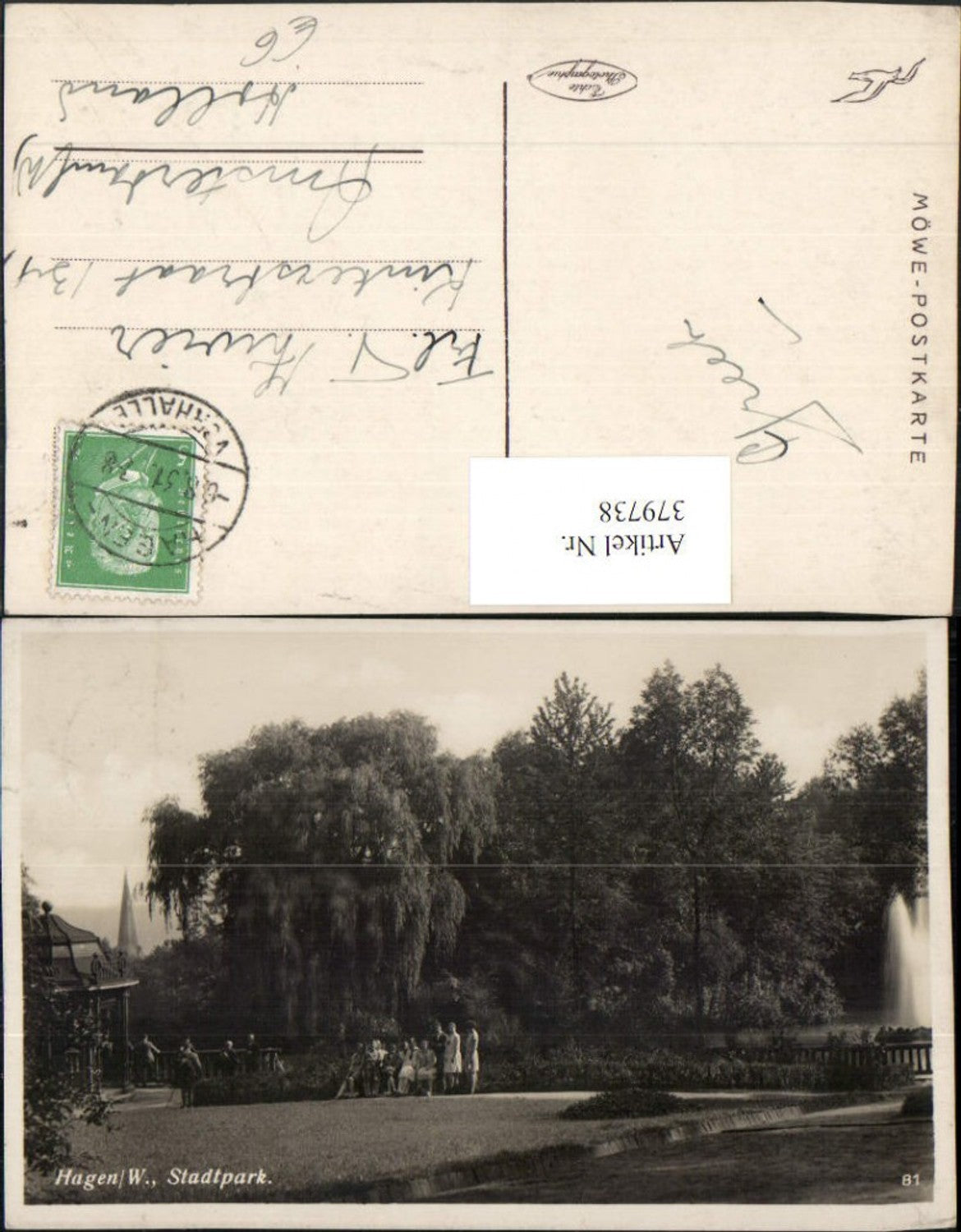 379738,Hagen Stadtpark Park Pavillon Springbrunnen