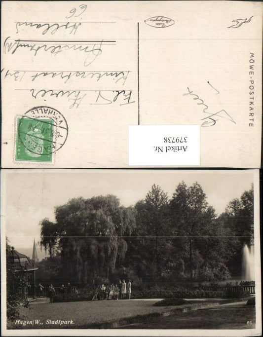 379738,Hagen Stadtpark Park Pavillon Springbrunnen