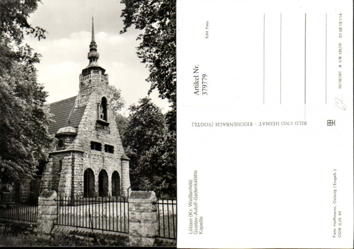 379779,Lützen Gustav-Adolf-Gedenkstätte Kapelle