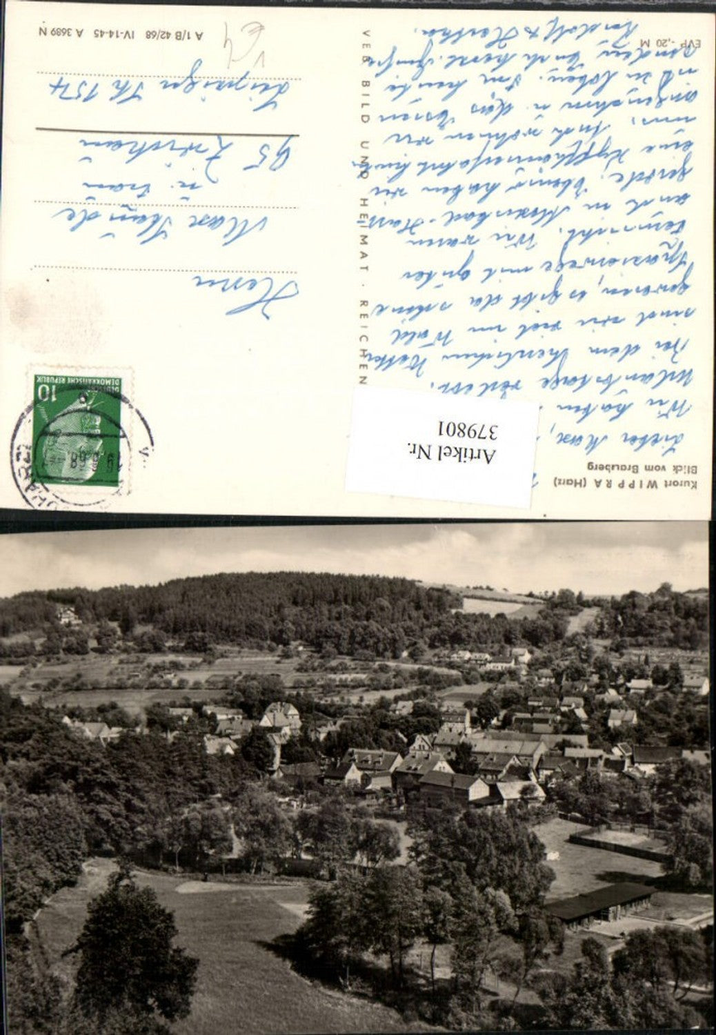 379801,Wippra im Harz Totale Blick vom Brauberg pub VEB