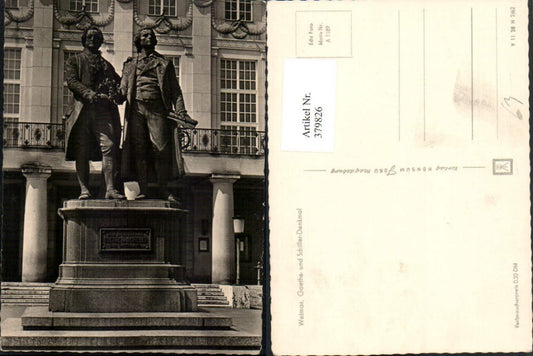 379826, Weimar Goethe and Schiller Monument Statue