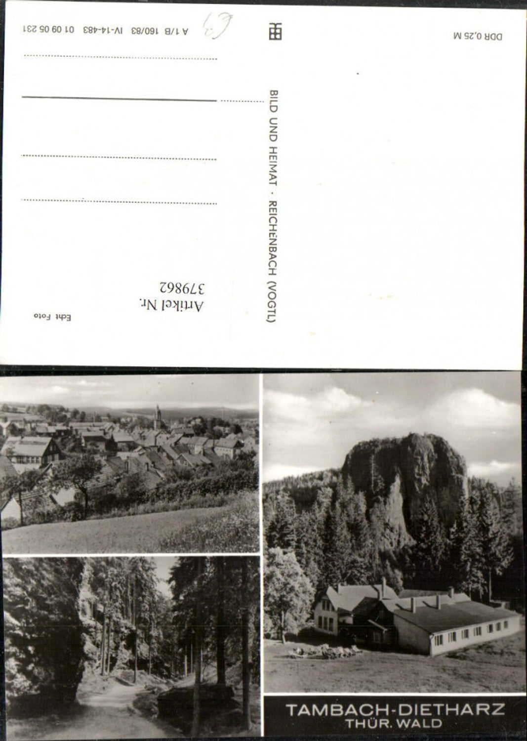 379862,Tambach-Dietharz Totale Wegpartie Mehrbildkarte