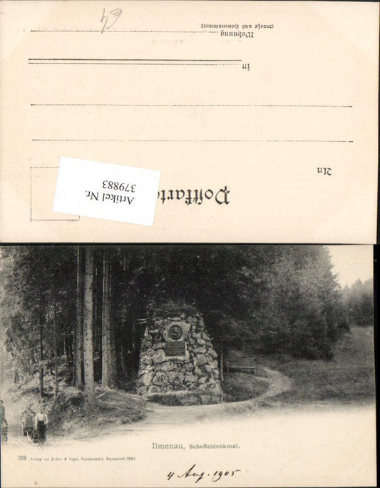379883,Ilmenau Scheffel-Denkmal Felsen