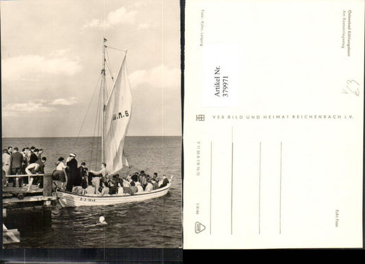 379971,Ostseebad Kühlungsborn Bootsanlegesteg Segelboot pub VEB