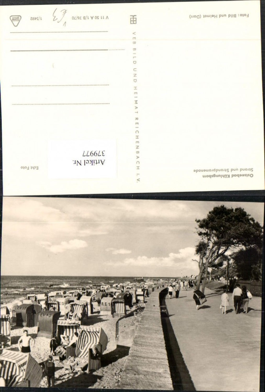 379977,Ostseebad Kühlungsborn Strand u. Promenade Strandleben pub VEB