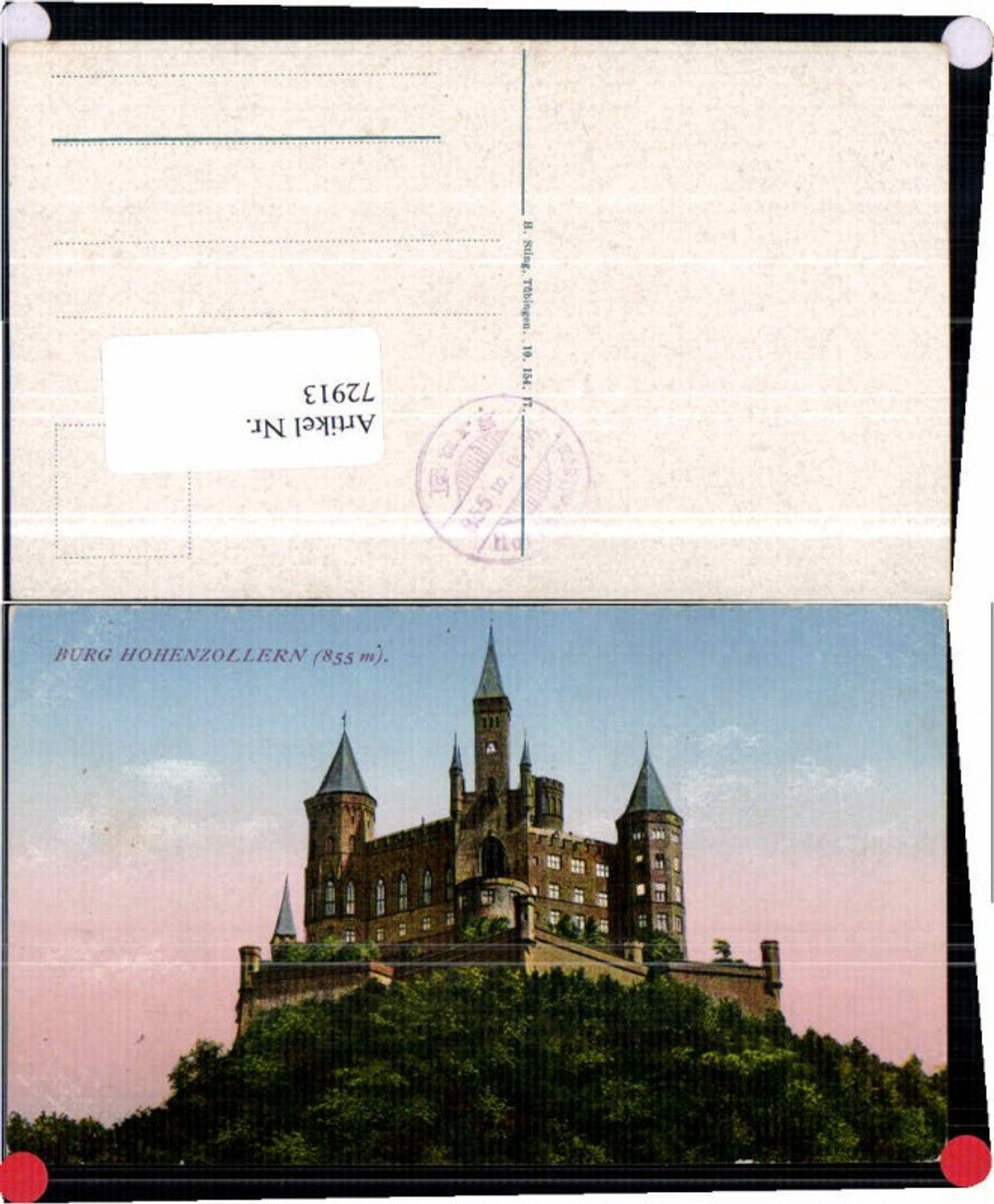 72913,Burg Hohenzollern COLOR 1915