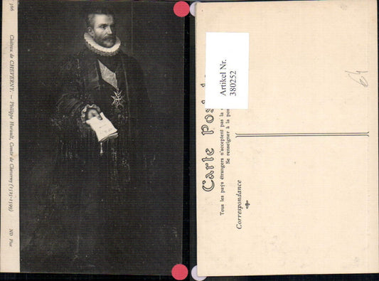 380252,Künstler Ak Philippe Hurault Comte de Cheverny Adel