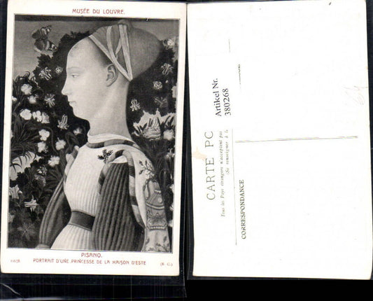 380268,Künstler Ak Pisano Portrait d une Princesse de la Maison D Este Adel