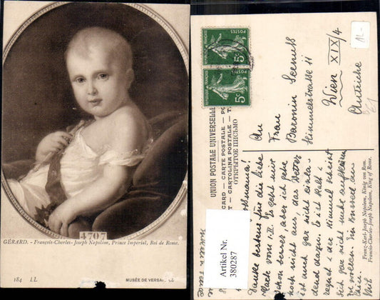 380287,Künstler Ak Gerard Francois-Charles Joseph Napoleon Prince Imperial Roi de Rome Adel