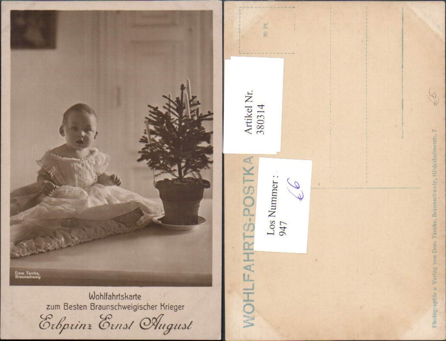 380314,Adel Erbprinz Ernst August als Baby pub Dora Tarnke Braunschweig