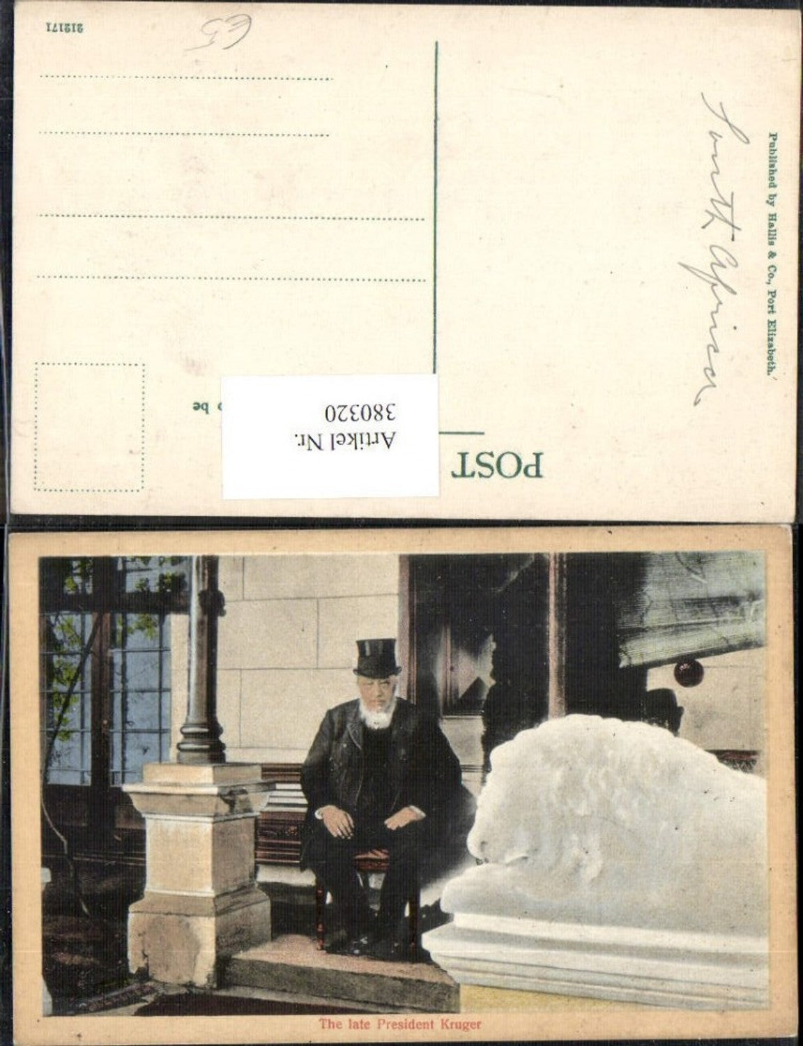 380320,Politiker The late President Kruger Südafrika