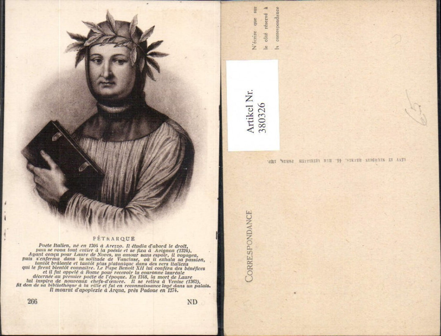 380326,Künstler Ak Petrarque Poet Italien Kunst Wissenschaft