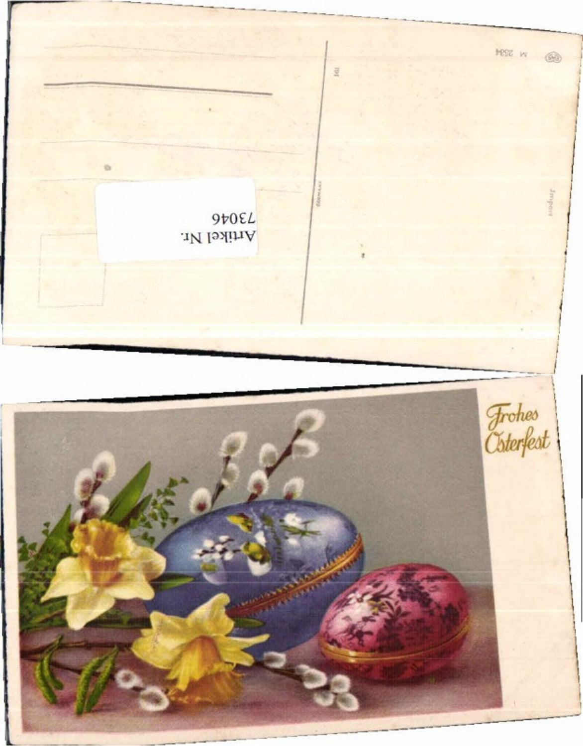 73046,EAS 2534 Ostern Ostereier Palmkätzchen Blumen