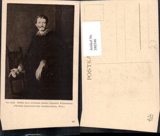 380346,Künstler Ak Van Dyck Bildnis Wallensteins Kunst Wissenschaft
