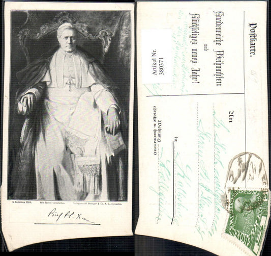 380371,Künstler Ak Papst Pius X Religion