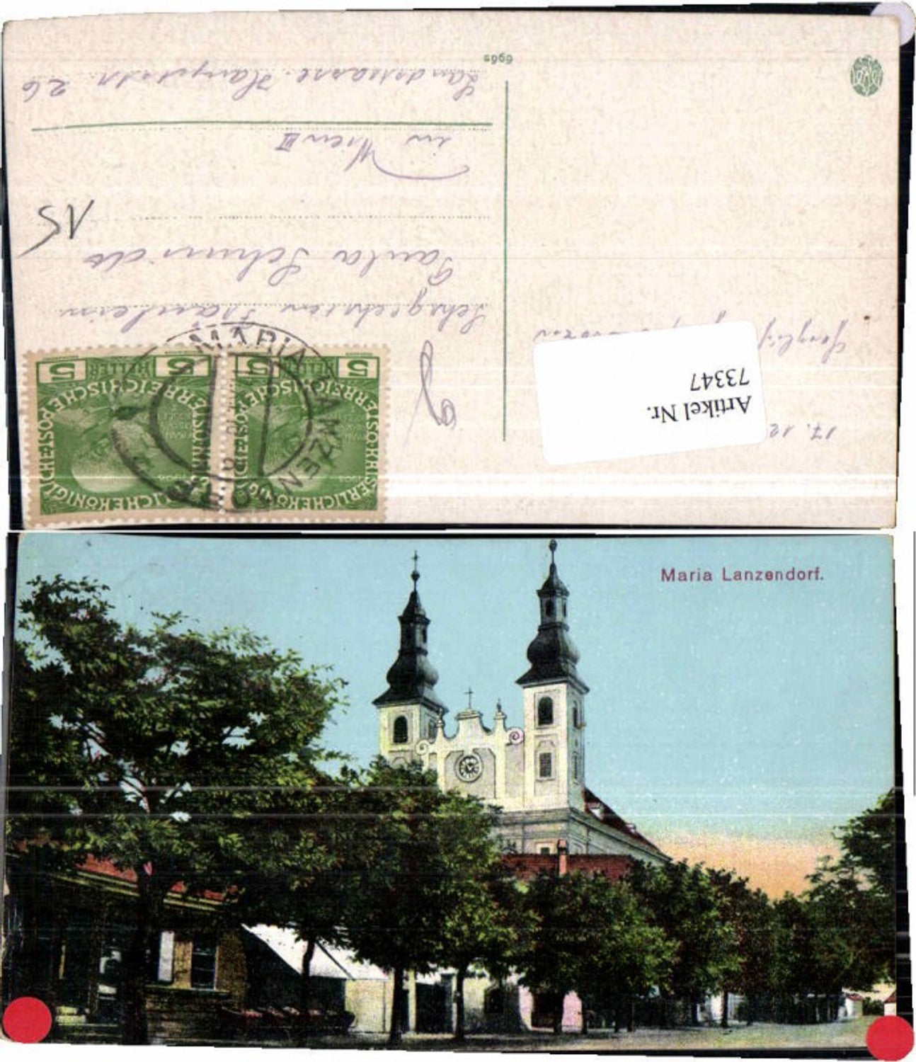 73347,Maria Lanzendorf Strassenpartie 1910