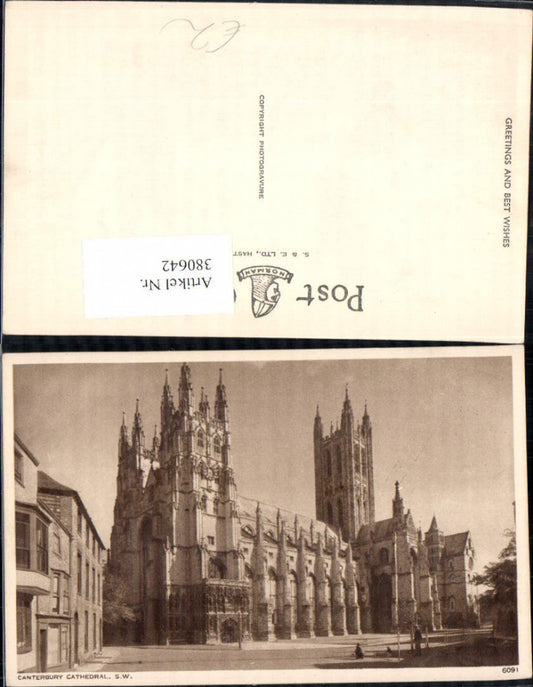 380642,Kirche Canterbury Cathedral S. W.