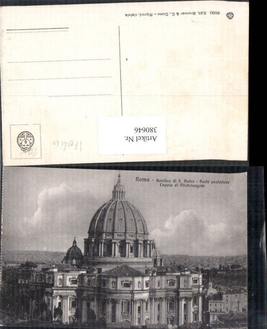 380646,Kirche Roma Rom Basilica di S. Pietro Parte posteriore Cupola di Michelangelo