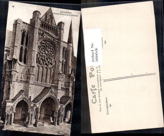 380668,Kirche Chartres Portail Nord de la Cathedrale