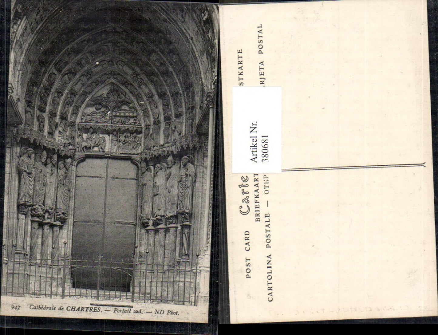 380681,Kirche Cathedrale Portail sud Eingang Detail Tür