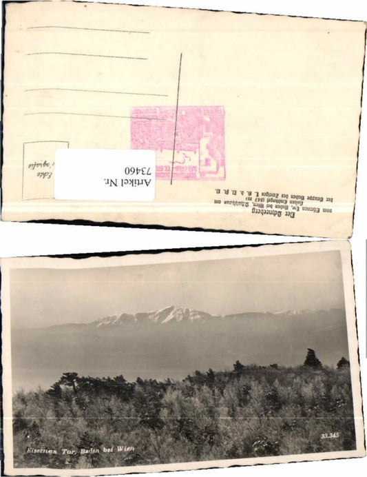 73460,Eisernes Thor b. Baden Wien