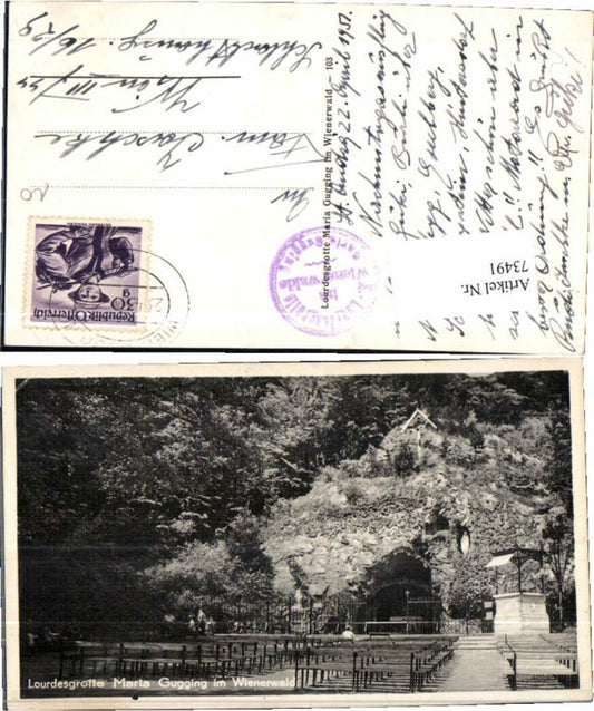 73491,Maria Gugging Lourdesgrotte Wienerwald Klosterneuburg