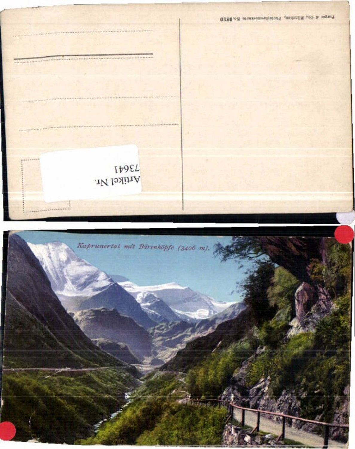 73641,Kaprunertal Kaprun Bärenköpfe Purger Co 9810