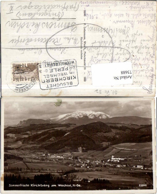73688,Sommerfrische Kirchberg am Wechsel 1932 Ledermann 23846