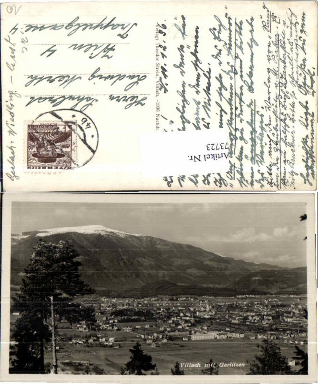 73723,Villach m. Gerlitzen 1936