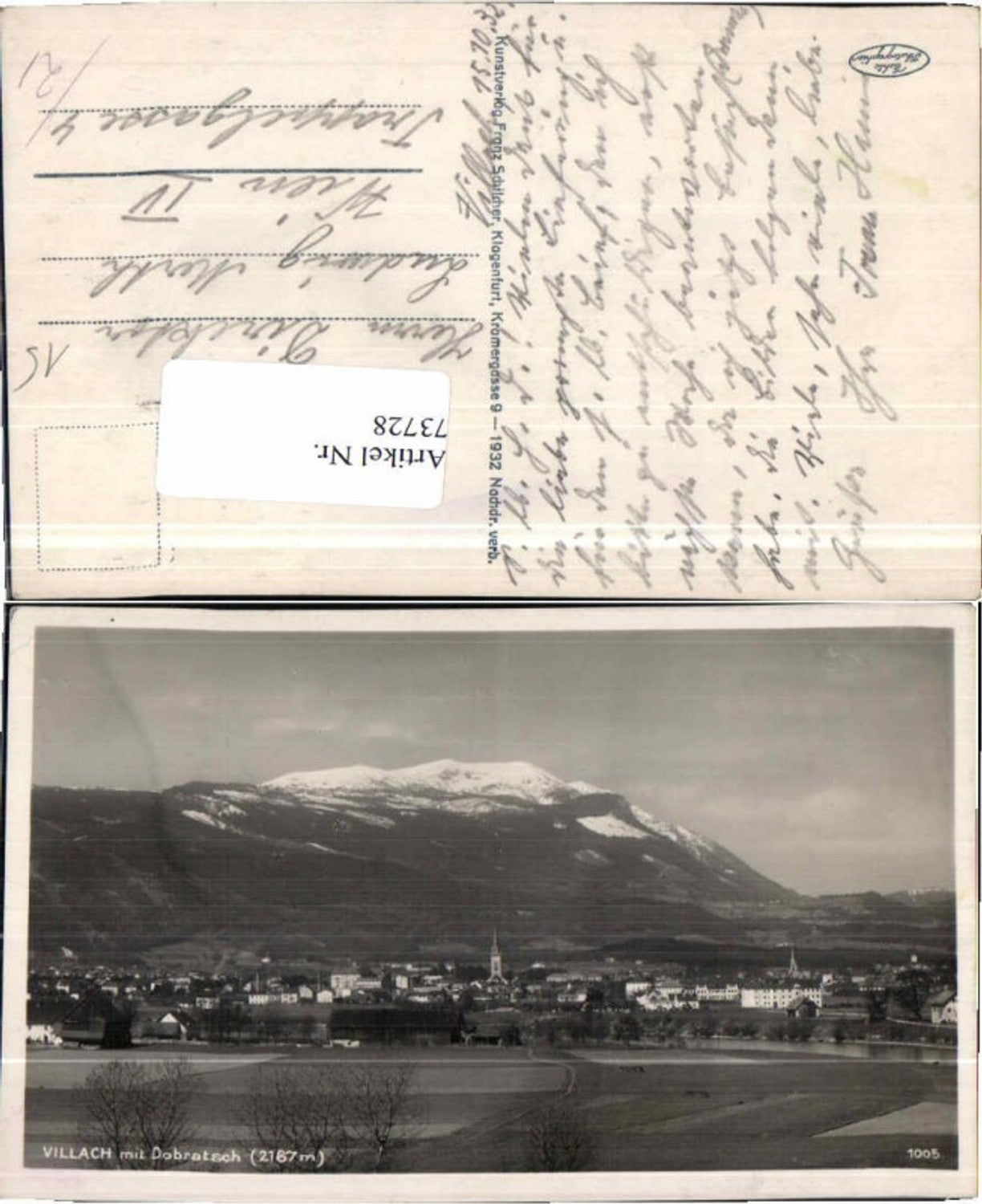 73728,Villach m. Dobratsch 1932