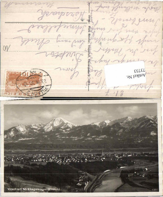 73733,Villach m. Mittagskogel 1928 pub Schilcher