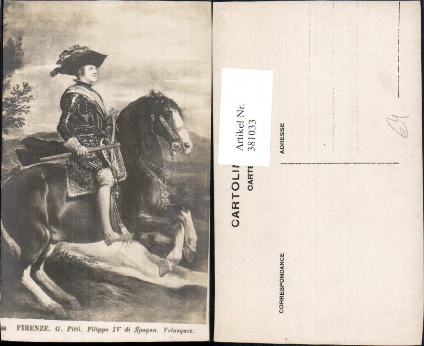 381033,Fotokunst Velasquez Filippo IV di Spagna Mann Reiter Pferd Kunst
