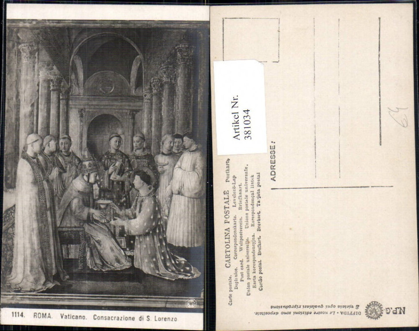 381034,Fotokunst Consacrazione di S. Lorenzo Kunst pub NPG 1114