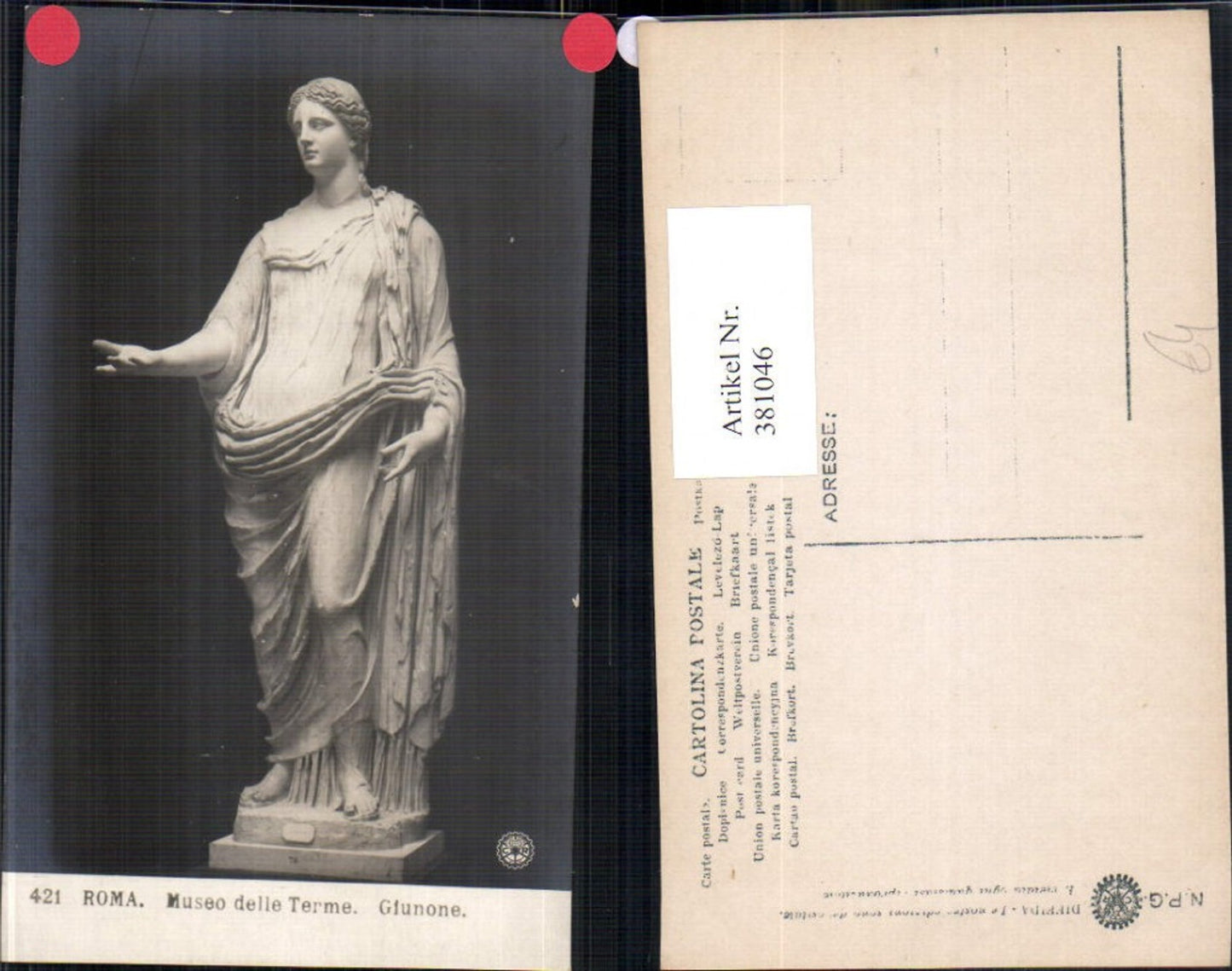 381046,Fotokunst Giunone Museo delle Terme Roma Rom Statue Kunst pub NPG 421
