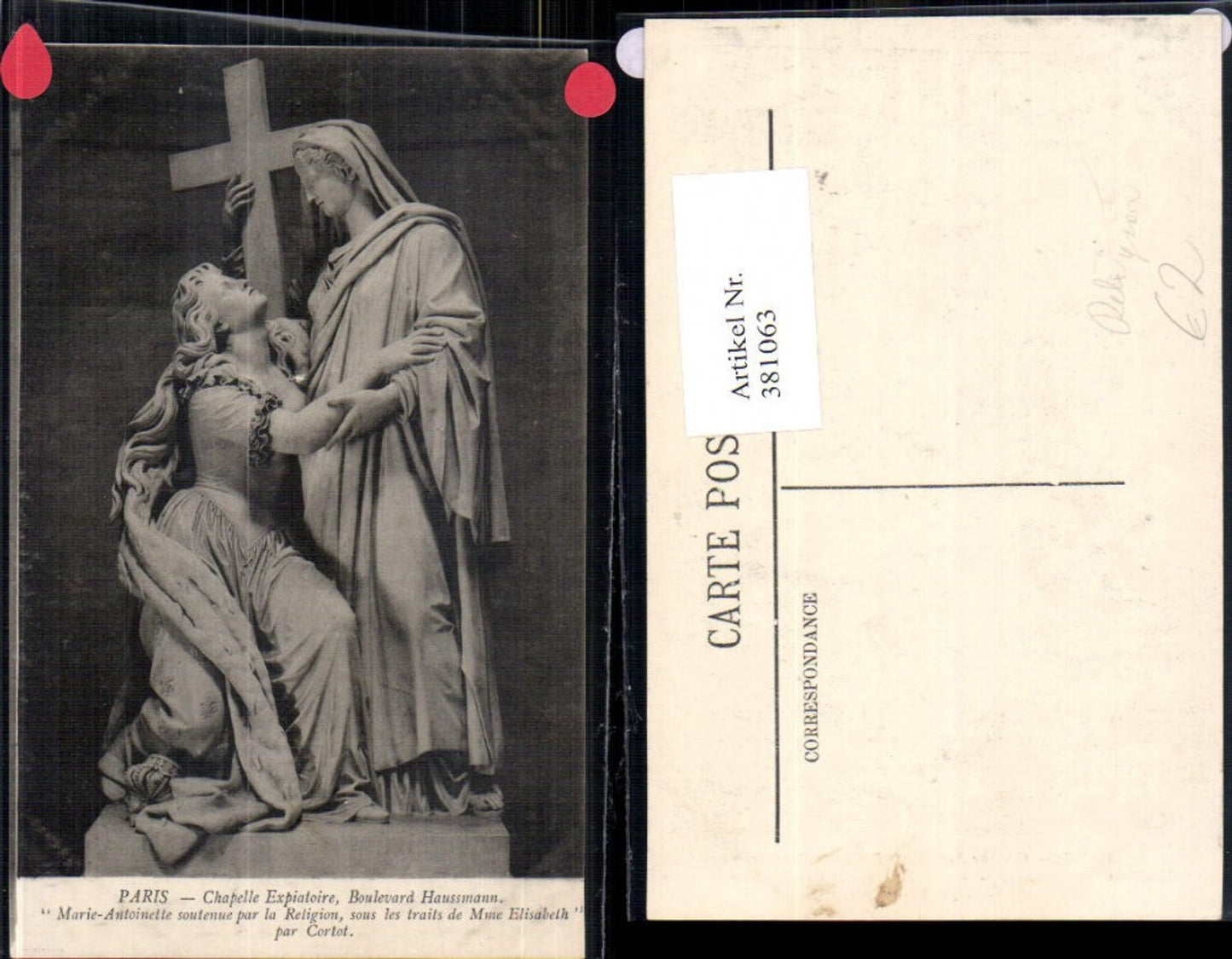 381063,Fotokunst Cortot Marie Antoinette Kreuz Mme Elisabeth Kunst Religion
