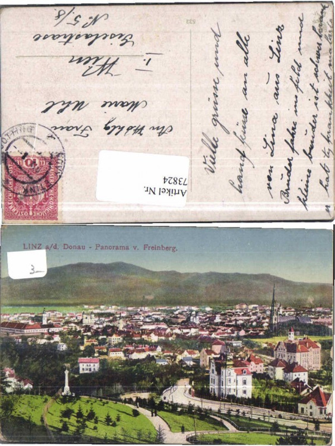 73824,Linz a.d. Donau Freinberg Partie 1917