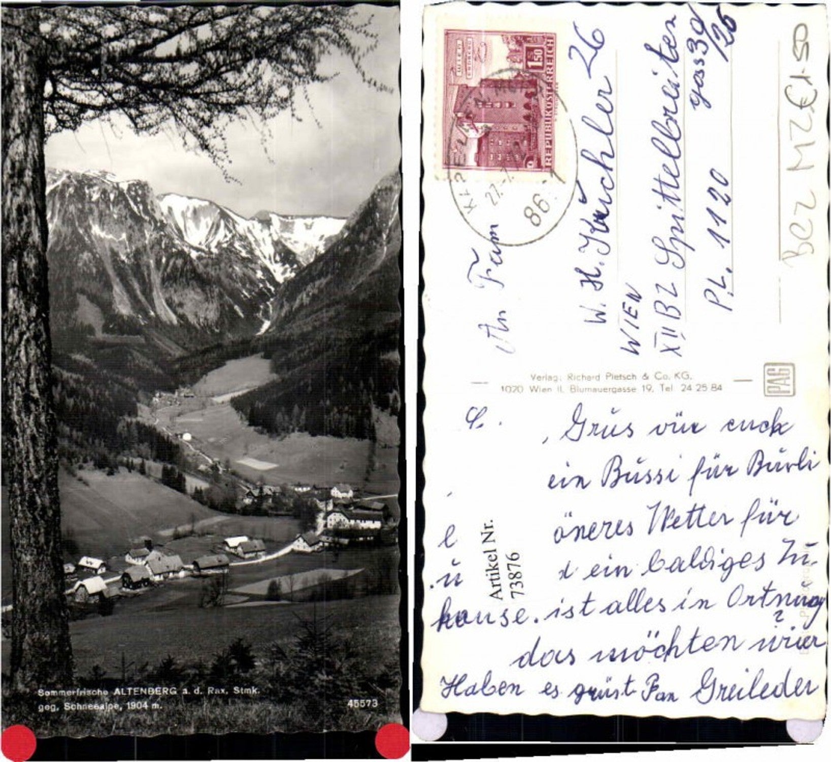 Alte Ansichtskarte – Old Postcard