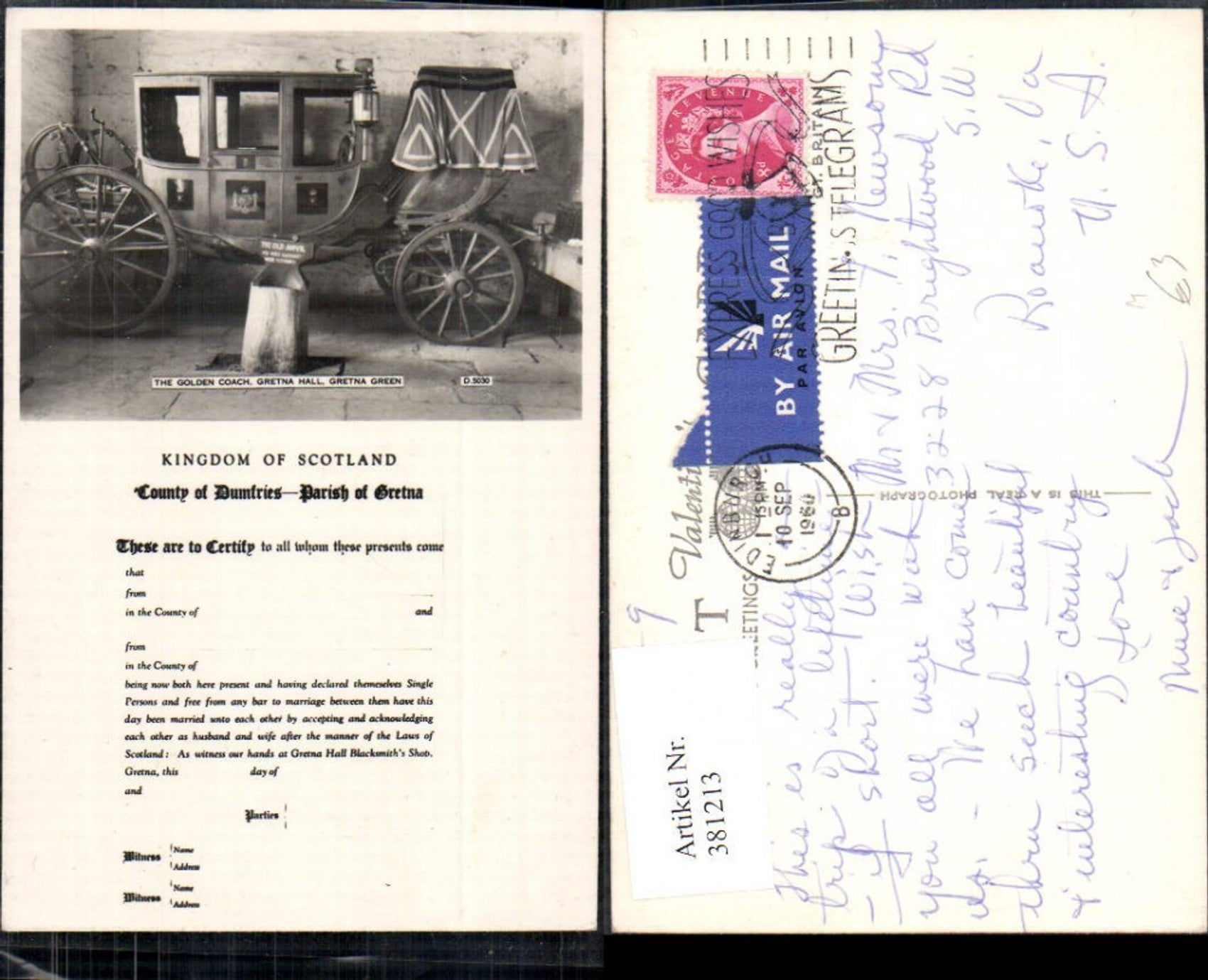 Alte Ansichtskarte – Old Postcard