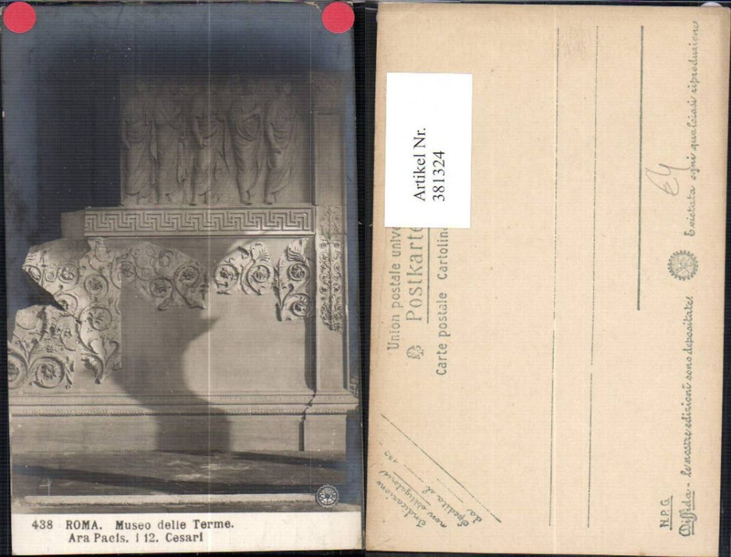 381324,Fotokunst Museo delle Terme Ara Pacis Cesari Relief Roma Rom pub NPG Diffida 438